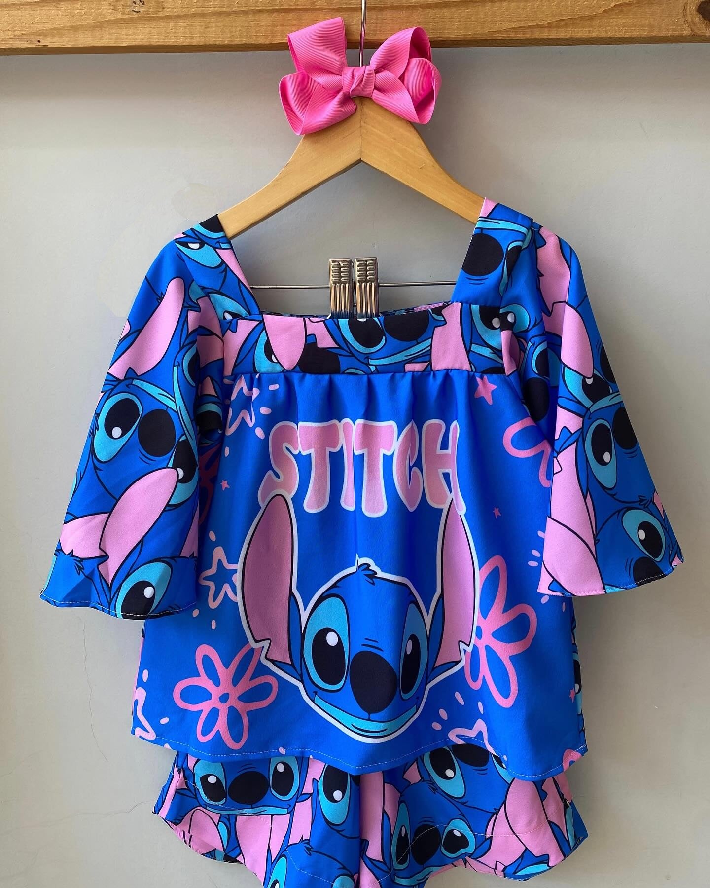 Conjunto Stitch azul