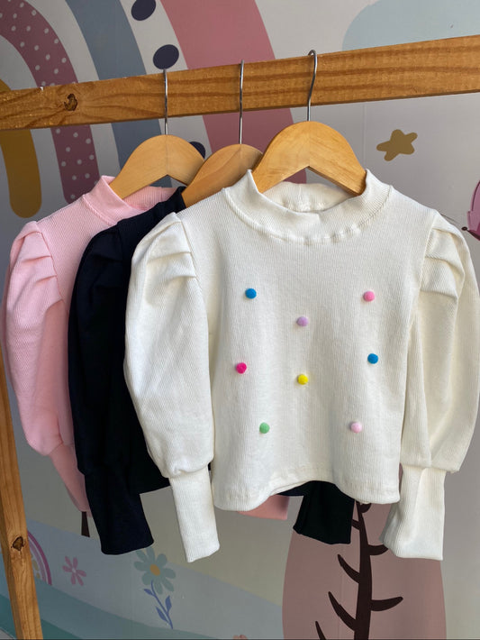 Blusa Pompom