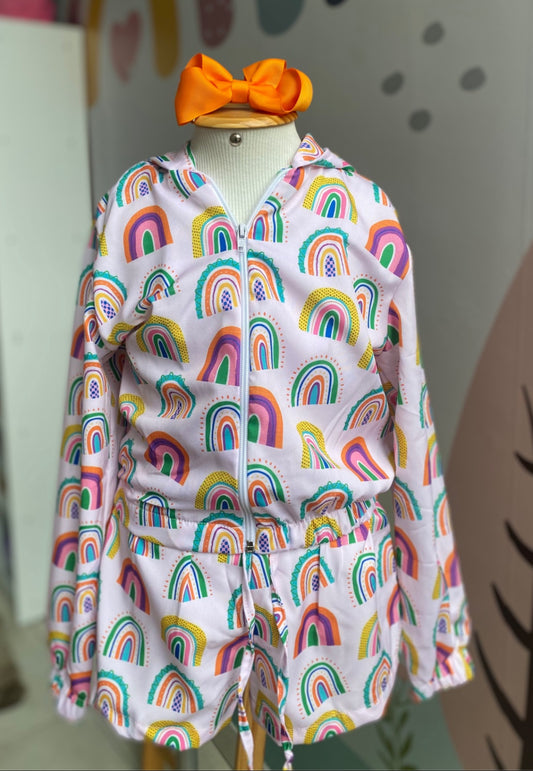 Conjunto Bomber Arco Íris