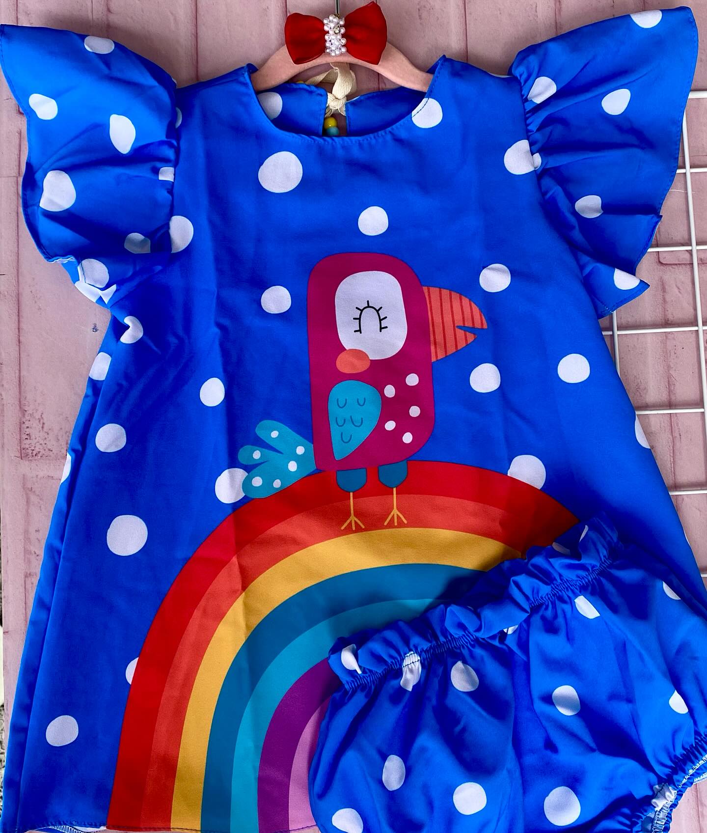 Vestido Galinha Pintadinha