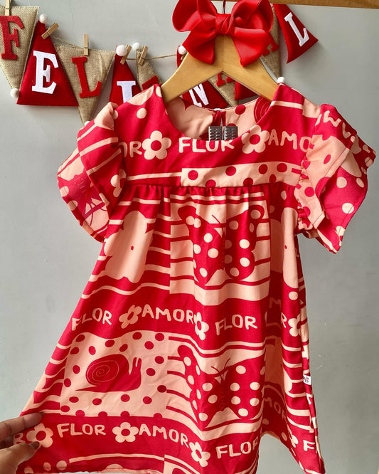 Vestido Amor e Flor