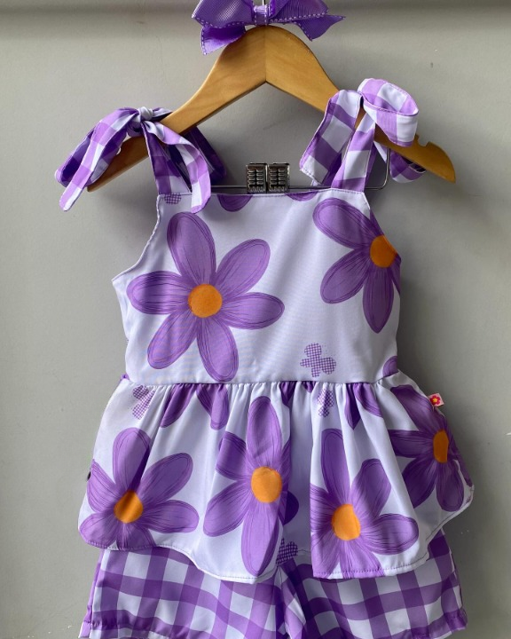 Conjunto Floral Rosa